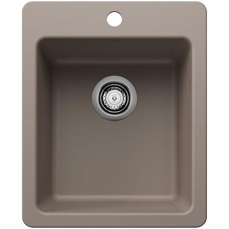 Blanco Liven 16-3/4 in. Drop-In/Undermount Single Basin SILGRANIT Bar Sink 443238